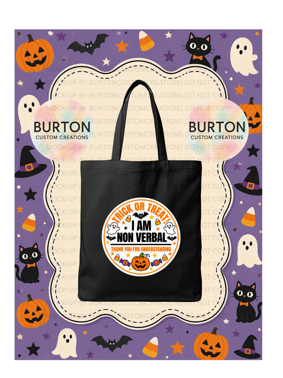Non Verbal Halloween Bags