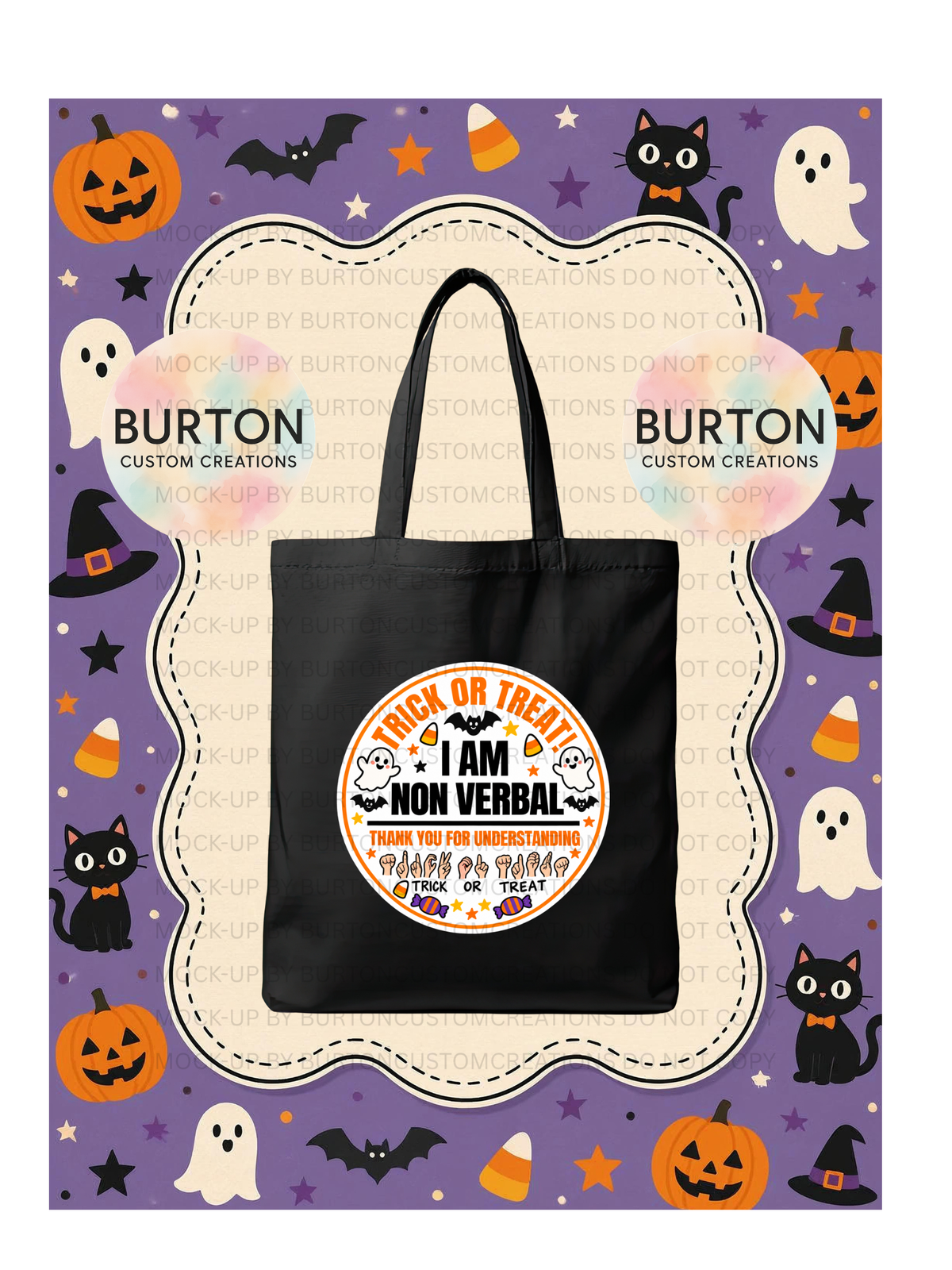Non Verbal Halloween Bags